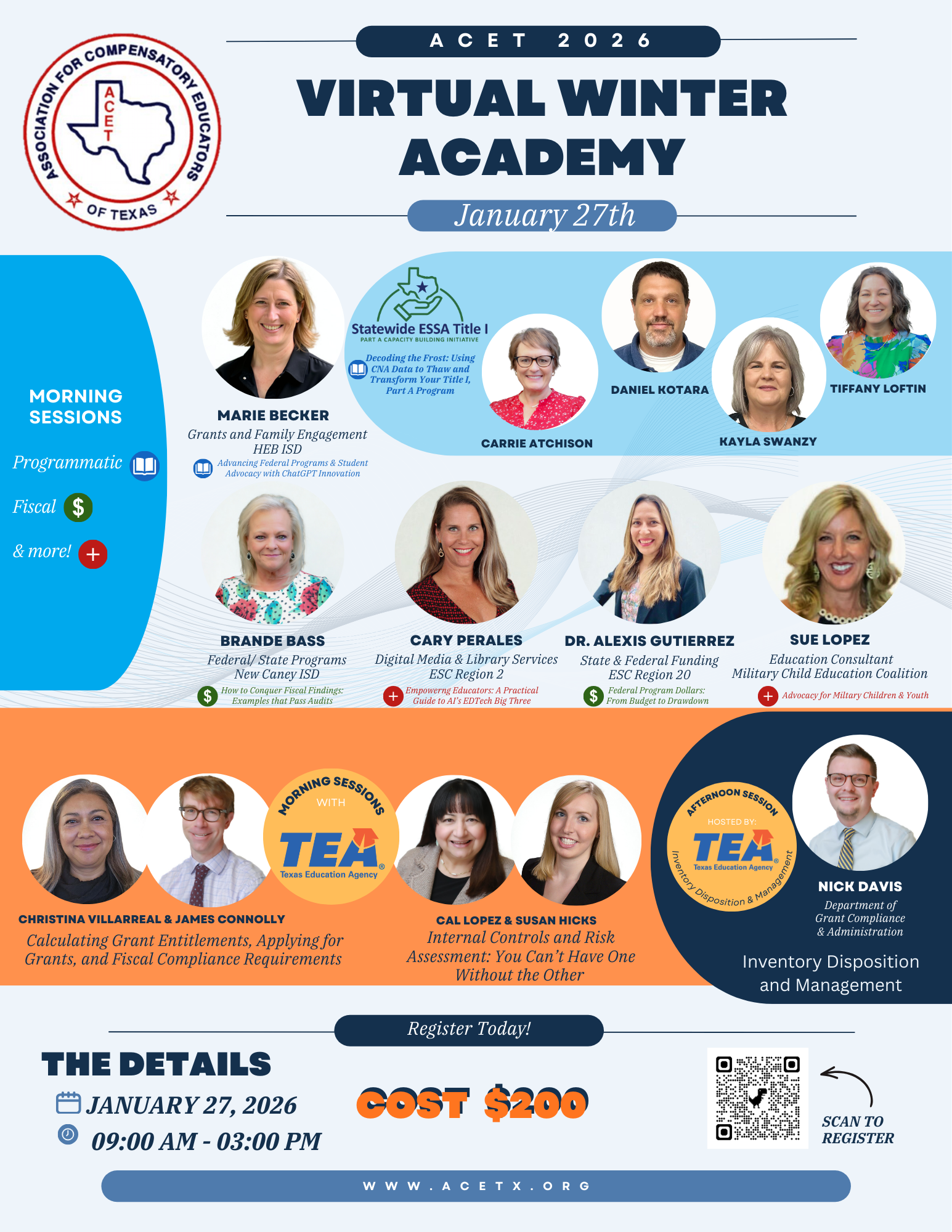 Winter Virtual Academy Presenters